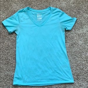 Blue nike v neck tee